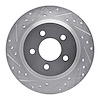 631-54090R Drilled/Slotted Brake Rotor [Silver], 2007-2010 Ford/Lincoln/Mercury/Mazda, Position: Rear Right - image 1