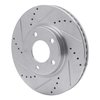 631-54091L Drilled/Slotted Brake Rotor [Silver], 2007-2008 Ford/Lincoln/Mercury/Mazda, Position: Front Left - image 2