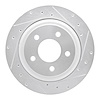 631-54092R Drilled/Slotted Brake Rotor [Silver], 2010-2011 Ford/Lincoln/Mercury/Mazda, Position: Rear Right - image 1