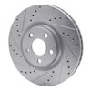 631-54095L Drilled/Slotted Brake Rotor [Silver], 2015-2020 Ford/Lincoln/Mercury/Mazda, Position: Front Left - image 2