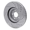 631-54095L Drilled/Slotted Brake Rotor [Silver], 2015-2020 Ford/Lincoln/Mercury/Mazda, Position: Front Left - image 4