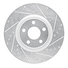 631-54095R Drilled/Slotted Brake Rotor [Silver], 2015-2020 Ford/Lincoln/Mercury/Mazda, Position: Front Right - image 1