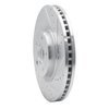 631-54095R Drilled/Slotted Brake Rotor [Silver], 2015-2020 Ford/Lincoln/Mercury/Mazda, Position: Front Right - image 2