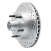 631-54097R Drilled/Slotted Brake Rotor [Silver], 1973-1993 Ford/Lincoln/Mercury/Mazda, Position: Front Right - image 2