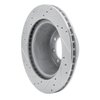 631-54100R Drilled/Slotted Brake Rotor [Silver], 1968-1976 Ford/Lincoln/Mercury/Mazda, Position: Front Right - image 4