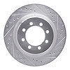 631-54102R Drilled/Slotted Brake Rotor [Silver], 1975-1994 Ford/Lincoln/Mercury/Mazda, Position: Front Right - image 1