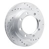 631-54104R Drilled/Slotted Brake Rotor [Silver], 1977-1979 Ford/Lincoln/Mercury/Mazda, Position: Front Right - image 2