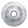 631-54105R Drilled/Slotted Brake Rotor [Silver], 1980-1985 Ford/Lincoln/Mercury/Mazda, Position: Front Right - image 1