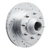 631-54105R Drilled/Slotted Brake Rotor [Silver], 1980-1985 Ford/Lincoln/Mercury/Mazda, Position: Front Right - image 2
