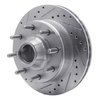 631-54106L Drilled/Slotted Brake Rotor [Silver], 1980-1985 Ford/Lincoln/Mercury/Mazda, Position: Front Left - image 2