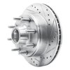 631-54106R Drilled/Slotted Brake Rotor [Silver], 1980-1985 Ford/Lincoln/Mercury/Mazda, Position: Front Right - image 2