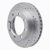 631-54108L Drilled/Slotted Brake Rotor [Silver], 1980-1994 Ford/Lincoln/Mercury/Mazda, Position: Front Left - image 2
