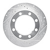 631-54108R Drilled/Slotted Brake Rotor [Silver], 1980-1994 Ford/Lincoln/Mercury/Mazda, Position: Front Right - image 1