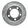 631-54109R Drilled/Slotted Brake Rotor [Silver], 1976-1993 Ford/Lincoln/Mercury/Mazda, Position: Front Right - image 1