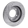 631-54109R Drilled/Slotted Brake Rotor [Silver], 1976-1993 Ford/Lincoln/Mercury/Mazda, Position: Front Right - image 4