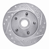 631-54110R Drilled/Slotted Brake Rotor [Silver], 1983-1994 Ford/Lincoln/Mercury/Mazda, Position: Front Right - image 1