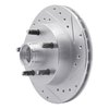 631-54110R Drilled/Slotted Brake Rotor [Silver], 1983-1994 Ford/Lincoln/Mercury/Mazda, Position: Front Right - image 2