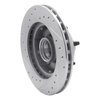 631-54110R Drilled/Slotted Brake Rotor [Silver], 1983-1994 Ford/Lincoln/Mercury/Mazda, Position: Front Right - image 4