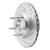 631-54111R Drilled/Slotted Brake Rotor [Silver], 1983-1992 Ford/Lincoln/Mercury/Mazda, Position: Front Right - image 2