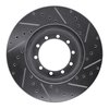 631-54112L Drilled/Slotted Brake Rotor [Silver], 1988-1998 Ford/Lincoln/Mercury/Mazda, Position: Front Left,Fr Left,Rear Left,Rr - image 2