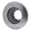 631-54112L Drilled/Slotted Brake Rotor [Silver], 1988-1998 Ford/Lincoln/Mercury/Mazda, Position: Front Left,Fr Left,Rear Left,Rr - image 3