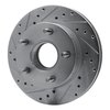 631-54113L Drilled/Slotted Brake Rotor [Silver], 1986-1988 Ford/Lincoln/Mercury/Mazda, Position: Front Left - image 2