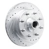 631-54115R Drilled/Slotted Brake Rotor [Silver], 1980-1985 Ford/Lincoln/Mercury/Mazda, Position: Front Right - image 2