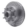 631-54118R Drilled/Slotted Brake Rotor [Silver], 1986-1994 Ford/Lincoln/Mercury/Mazda, Position: Front Right - image 2