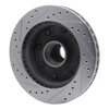 631-54118R Drilled/Slotted Brake Rotor [Silver], 1986-1994 Ford/Lincoln/Mercury/Mazda, Position: Front Right - image 4