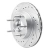 631-54119L Drilled/Slotted Brake Rotor [Silver], 1990-1994 Ford/Lincoln/Mercury/Mazda, Position: Front Left - image 2