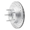 631-54119R Drilled/Slotted Brake Rotor [Silver], 1990-1994 Ford/Lincoln/Mercury/Mazda, Position: Front Right - image 2