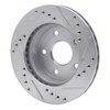 631-54120D Drilled/Slotted Brake Rotor [Silver], 1990-1997 Ford/Lincoln/Mercury/Mazda, Position: Left Front - image 4