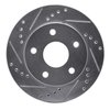 631-54121D Drilled/Slotted Brake Rotor [Silver], 1990-1997 Ford/Lincoln/Mercury/Mazda, Position: Right Front - image 2