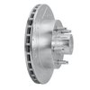 631-54122L Drilled/Slotted Brake Rotor [Silver], 1986-1992 Ford/Lincoln/Mercury/Mazda, Position: Front Left - image 2