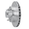 631-54122R Drilled/Slotted Brake Rotor [Silver], 1986-1992 Ford/Lincoln/Mercury/Mazda, Position: Front Right - image 2