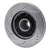 631-54123D Drilled/Slotted Brake Rotor [Silver], 1992-1997 Ford/Lincoln/Mercury/Mazda, Position: Right Front - image 1