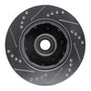 631-54123D Drilled/Slotted Brake Rotor [Silver], 1992-1997 Ford/Lincoln/Mercury/Mazda, Position: Right Front - image 2