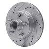 631-54124D Drilled/Slotted Brake Rotor [Silver], 1992-1997 Ford/Lincoln/Mercury/Mazda, Position: Left Front - image 4