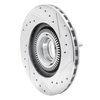 631-54125L Drilled/Slotted Brake Rotor [Silver], 1993-1994 Ford/Lincoln/Mercury/Mazda, Position: Front Left - image 4