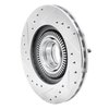 631-54125R Drilled/Slotted Brake Rotor [Silver], 1993-1994 Ford/Lincoln/Mercury/Mazda, Position: Front Right - image 4