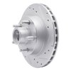 631-54126R Drilled/Slotted Brake Rotor [Silver], 1991-1994 Ford/Lincoln/Mercury/Mazda, Position: Front Right - image 2