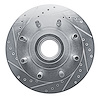 631-54128L Drilled/Slotted Brake Rotor [Silver], 1994-1994 Ford/Lincoln/Mercury/Mazda, Position: Front Left - image 1
