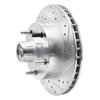 631-54130R Drilled/Slotted Brake Rotor [Silver], 1994-2003 Ford/Lincoln/Mercury/Mazda, Position: Front Right - image 2