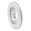 631-54131R Drilled/Slotted Brake Rotor [Silver], 1994-1996 Ford/Lincoln/Mercury/Mazda, Position: Front Right - image 4