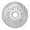 631-54135R Drilled/Slotted Brake Rotor [Silver], 1995-2004 Ford/Lincoln/Mercury/Mazda, Position: Front Right - image 1