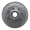631-54136L Drilled/Slotted Brake Rotor [Silver], 1995-2007 Ford/Lincoln/Mercury/Mazda, Position: Front Left - image 1