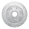 631-54136R Drilled/Slotted Brake Rotor [Silver], 1995-2007 Ford/Lincoln/Mercury/Mazda, Position: Front Right - image 1