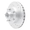 631-54138R Drilled/Slotted Brake Rotor [Silver], 1995-1997 Ford/Lincoln/Mercury/Mazda, Position: Front Right - image 2