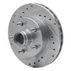 631-54139L Drilled/Slotted Brake Rotor [Silver], 1995-1997 Ford/Lincoln/Mercury/Mazda, Position: Front Left - image 2