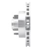 631-54139R Drilled/Slotted Brake Rotor [Silver], 1995-1997 Ford/Lincoln/Mercury/Mazda, Position: Front Right - image 3